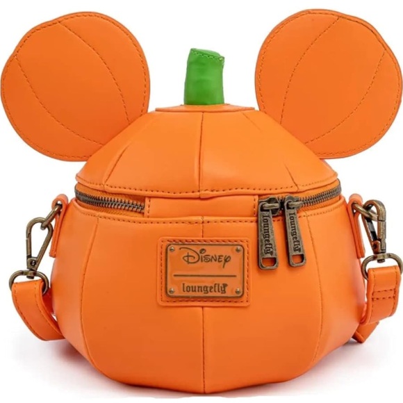 NWT Loungefly Mickey Mouse Mick-O-Lantern Crossbody Bag - Picture 3 of 11